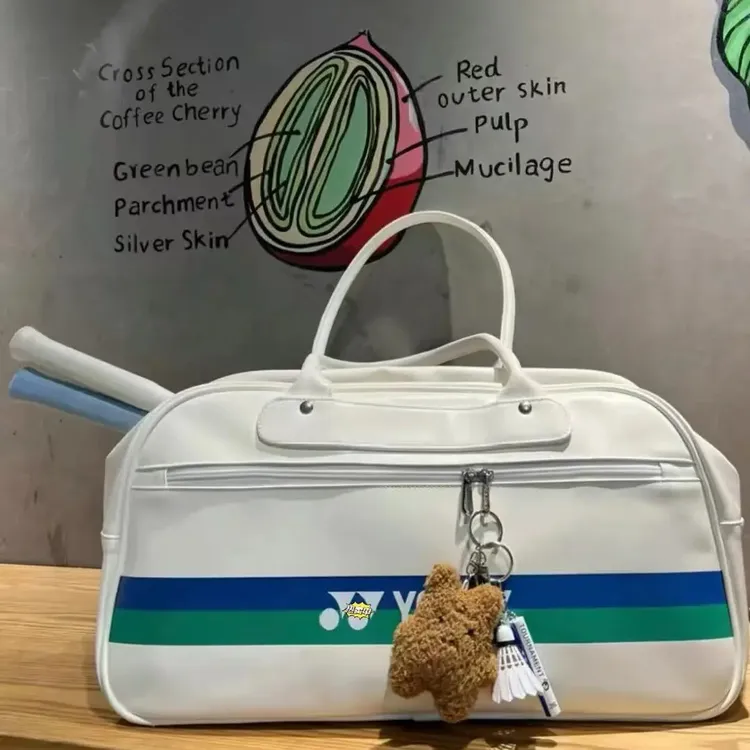 75周年纪念款便携大容量防水羽毛球网球包手提单肩旅行包