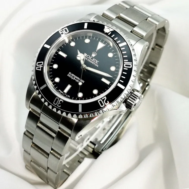 99新 Rolex/劳力士 单表劳力士潜航者无历黑40表径14060M带国检卡