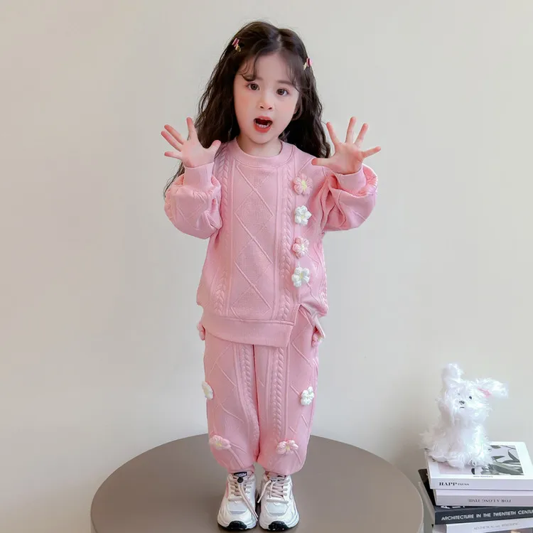 女童春装套装2025新款洋气时髦多巴胺穿搭儿童韩版女宝春季两件套