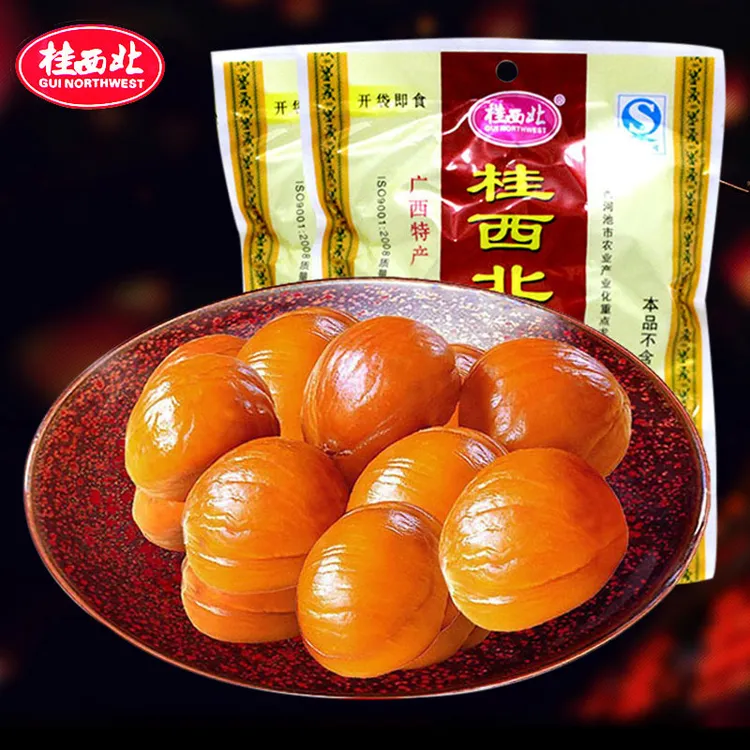 桂西北去壳板栗仁甜栗广西甜栗坚果零食熟制甘即食油栗网红坚果