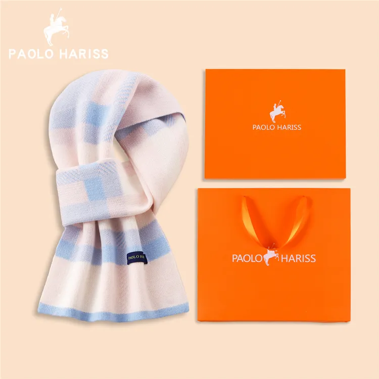 保罗哈雷士羊毛围巾女款冬季保暖韩系氛围感长围脖学生送女友礼物