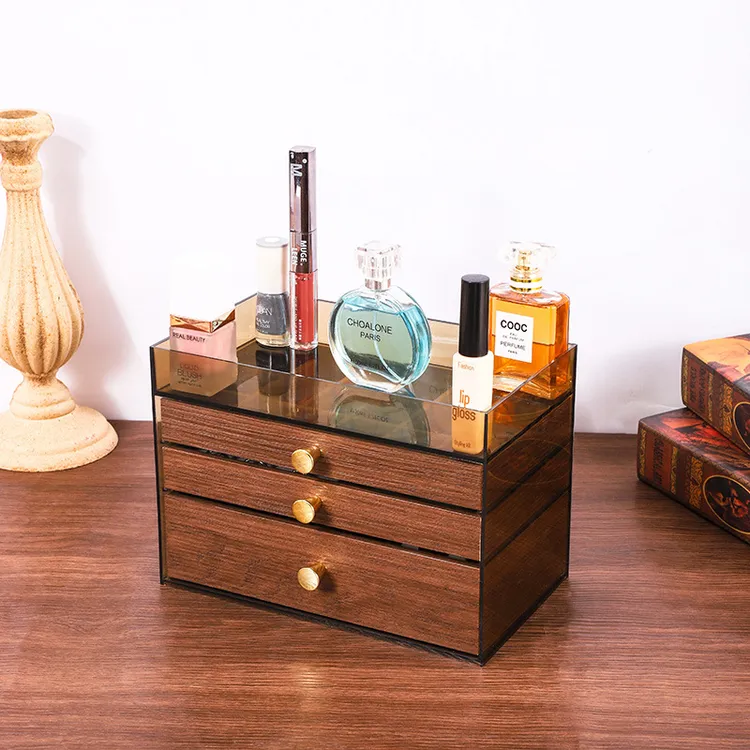 首饰收纳盒高档精致胡桃木戒指项链耳环耳钉多层大容量手饰品盒子