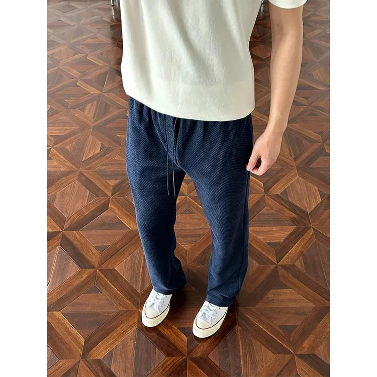 【运费补贴】深海蓝直筒休闲裤男士夏季男裤松弛感潮牌薄裤子男痞帅