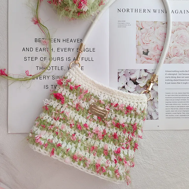 手工钩织DIY包包手混线小清新少女心材料包原创钩针毛线编织礼物