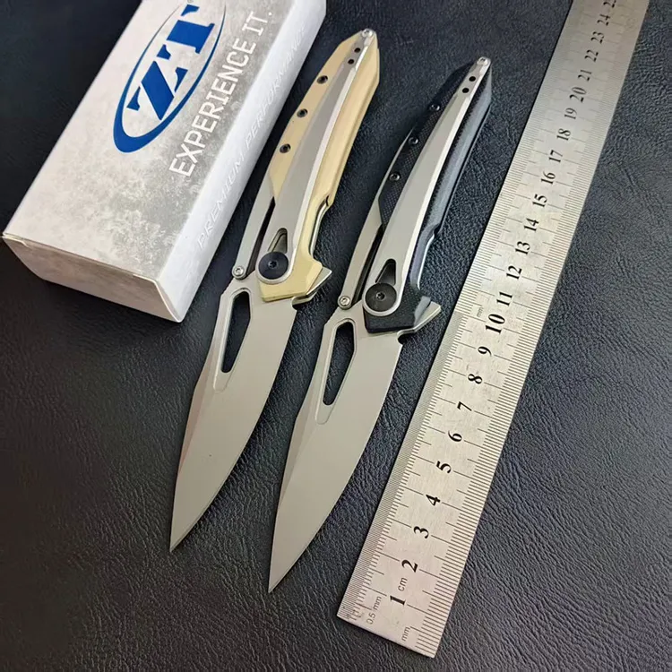 零误差zt0990d2钢g10/碳纤手柄硬度58随身户外小刀口袋刀多功能