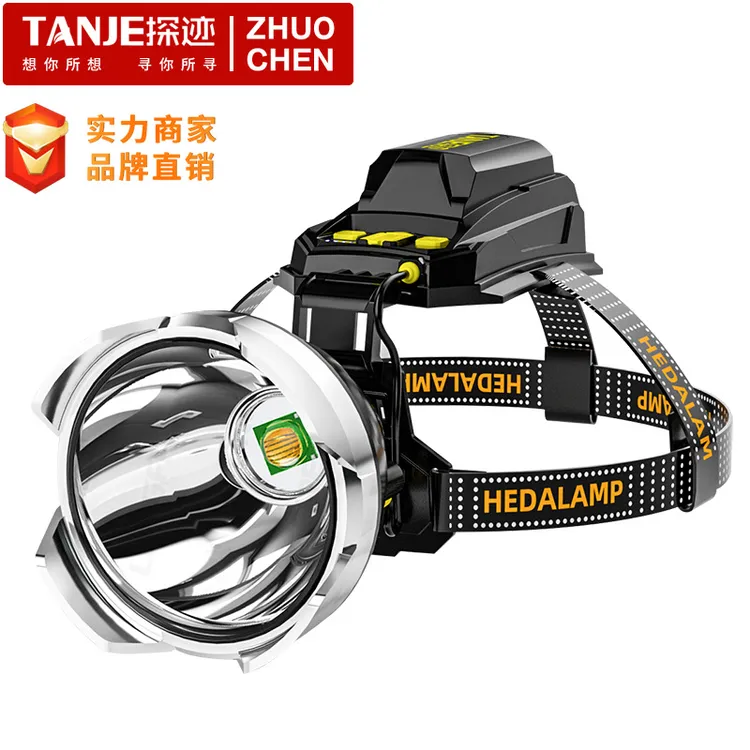 P50头灯强光充电超亮头戴式感应矿灯远射钓鱼夜钓led户外