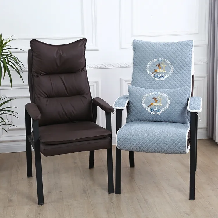 麻将椅子坐垫套靠背一体老板椅椅套棋盘式麻将馆椅子专用椅套通用