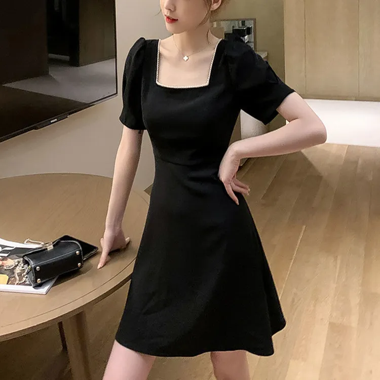 大码微胖显瘦显瘦小黑小个子方领后妈2025老钱风女装禅意仙气飘飘