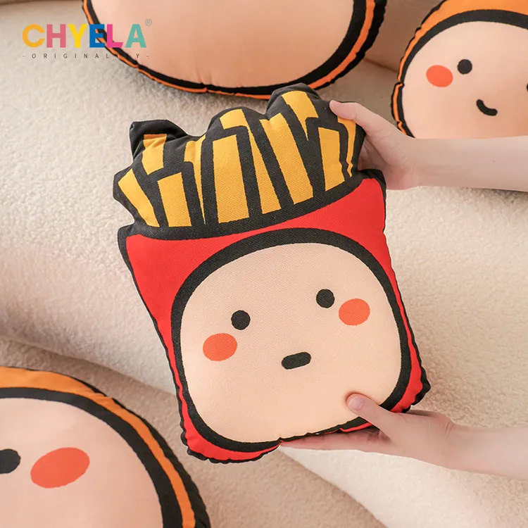 专属x小蔻 炸鸡抱枕办公室可爱靠垫玩偶客厅沙发睡觉靠枕QT468
