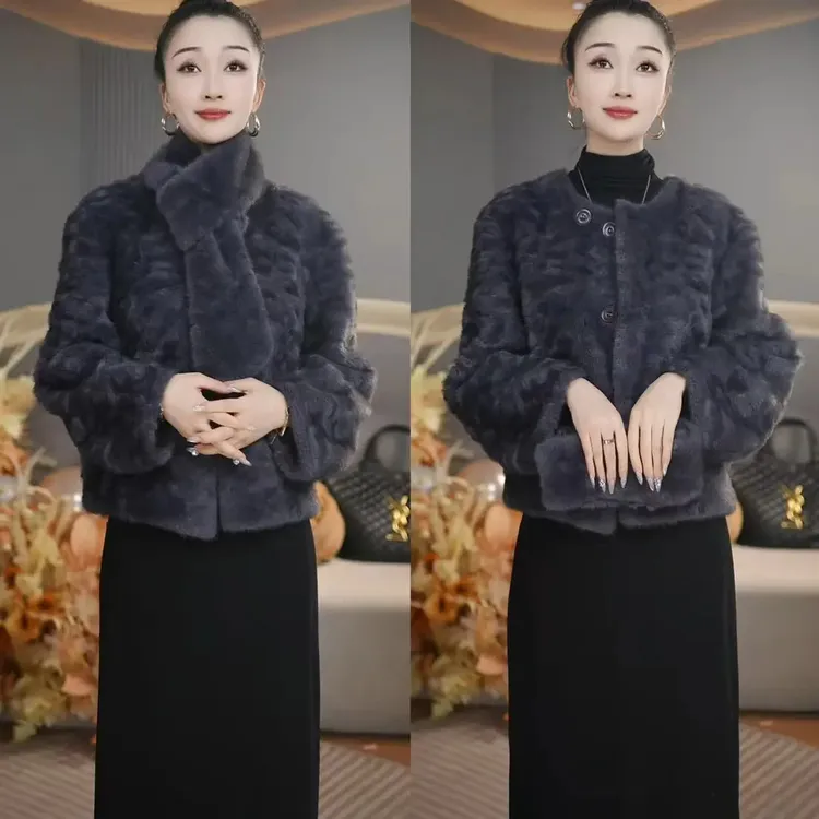 869两种穿法贵气时尚短款女装百搭休闲轻奢小香风