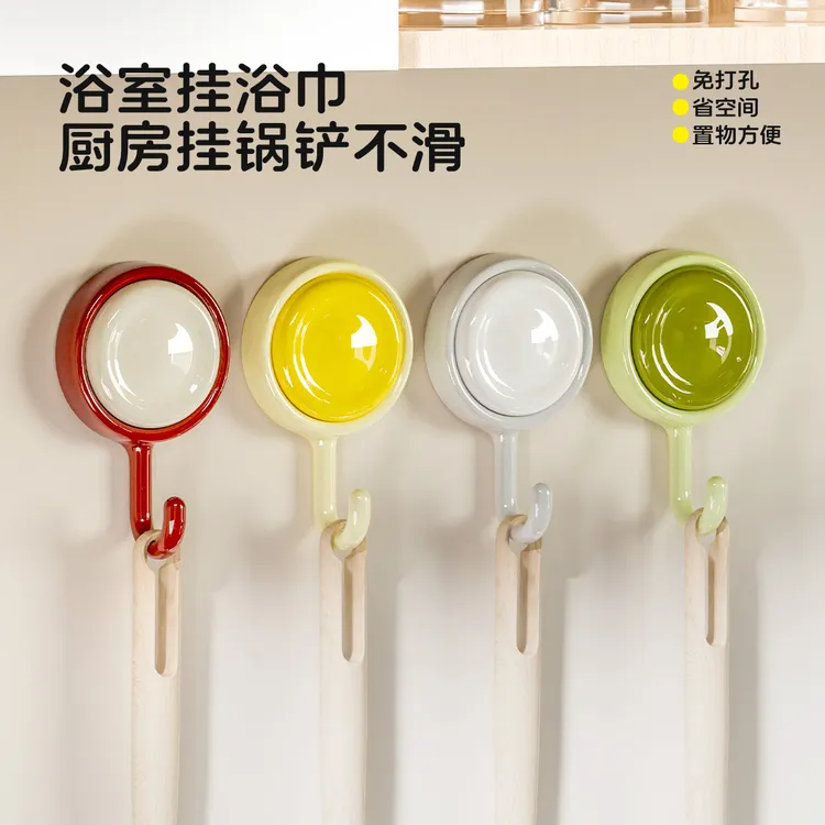 拣家可旋转挂钩玄关强力承重浴室免打孔可旋转入户门置物无痕粘钩