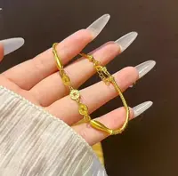 【丽姐】足金手链精美时尚国潮风百搭女款足金双鱼手链 【证书+礼盒】