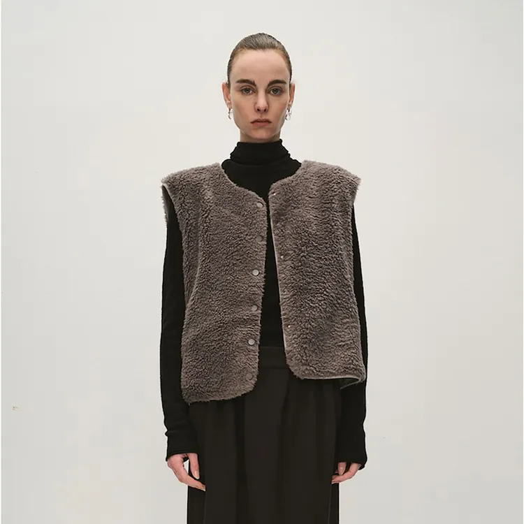 VIKTORIACHAN设计师品牌毛毛马甲气质百搭女 DSC买手店 DY5V12004