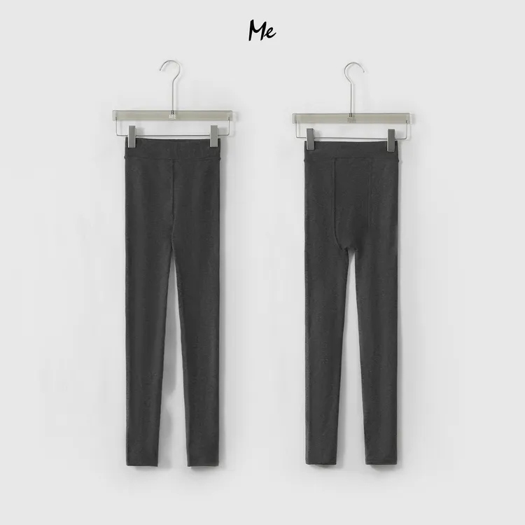 ME【打底裤】不掉裆不卡臀3D紧裹高腰显瘦弹力打底裤MEQA4686加绒