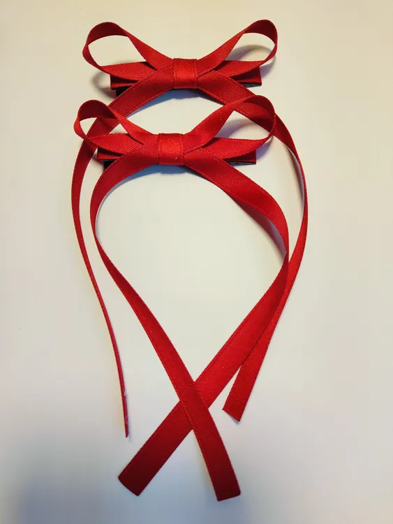 女童新年发夹长飘带蝴蝶结头饰公主扎头发带绑发公主发卡女孩发饰