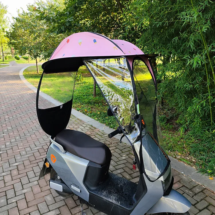 电车雨棚棚电瓶车遮阳伞四季通用摩托车防晒防雨蓬挡雨伞实用方便
