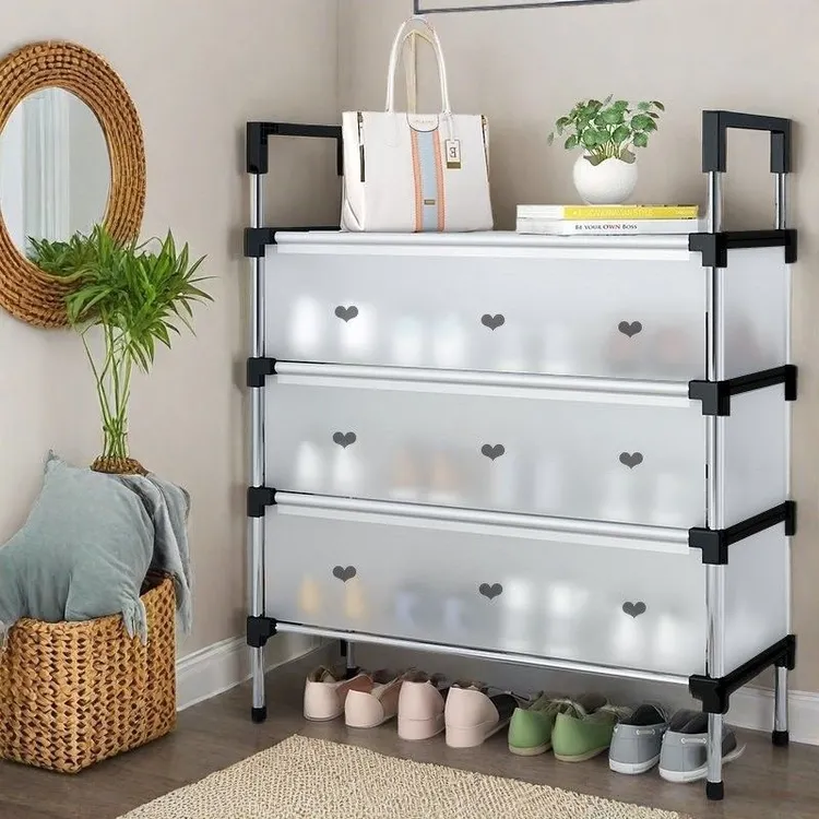 防尘简易鞋架加厚多层家用门口鞋柜结实耐用加宽大容量收纳鞋架子