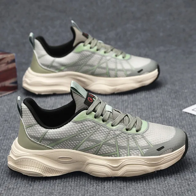 男鞋2025新款春季学生跑步休闲运动爆款轻便软底旅游百搭老爹潮鞋