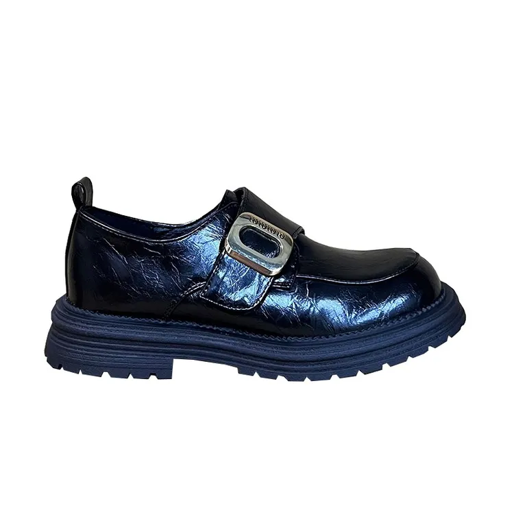 松糕厚底乐福鞋百搭低跟小皮鞋通勤大码单鞋41—43休闲时尚英伦风