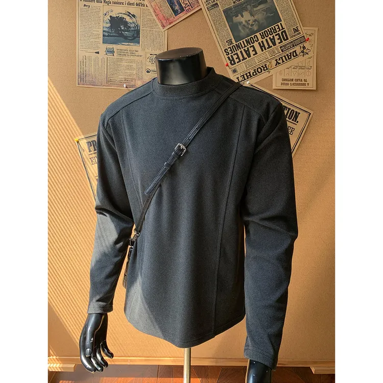 重磅双面德绒打底衫男款冬季保暖内搭上衣加厚长袖t恤男士保暖衣