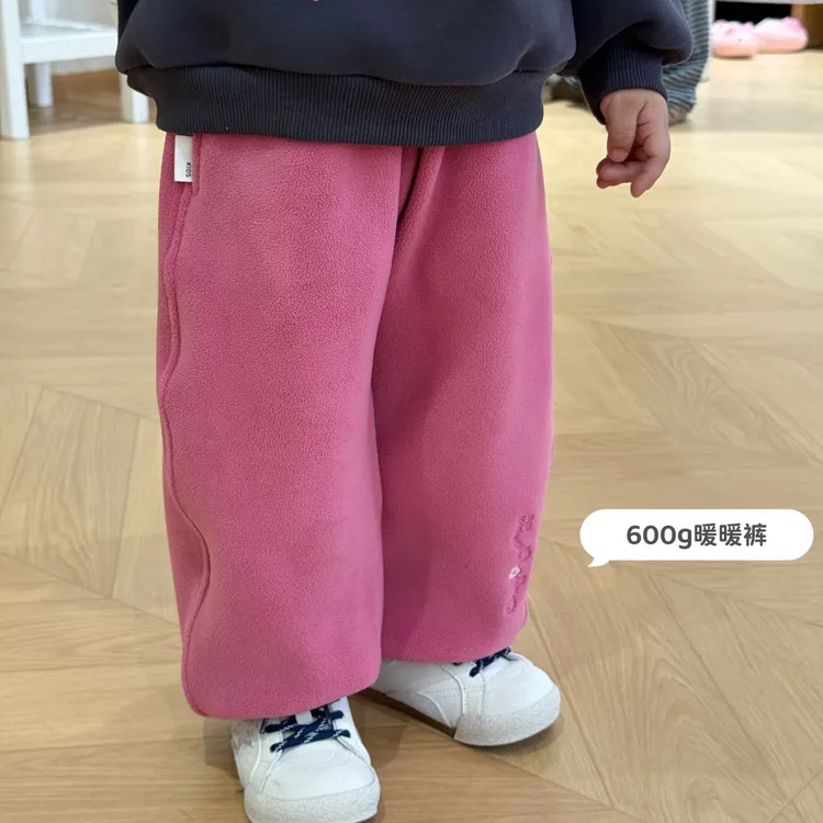 【鱼子酱5度】（600g）D25110K双面加绒暖暖裤中小童女童童装