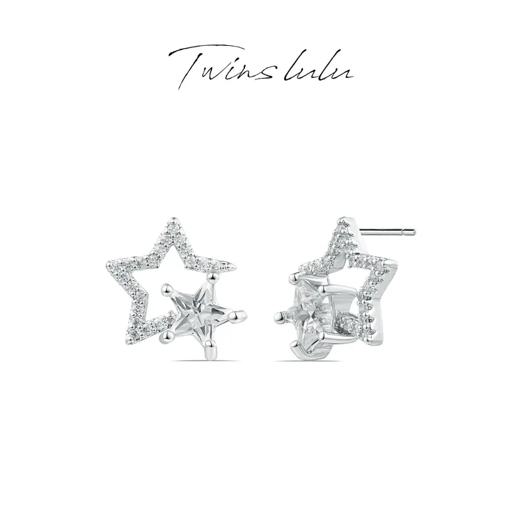 TWINS LULU 流光风 时尚ins风小众日韩轻奢耳环秋上新TSL1173