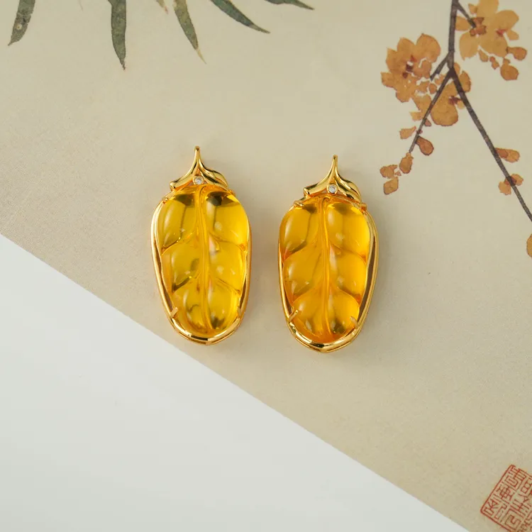 【云上叙】S925银蜜蜡吊坠-多样性发其一-28×16mm-V43701-M（甄选）