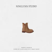 NINGLYNN STUDIO 【梦幻沙丘】百丽女靴西部牛仔休闲短靴 360301