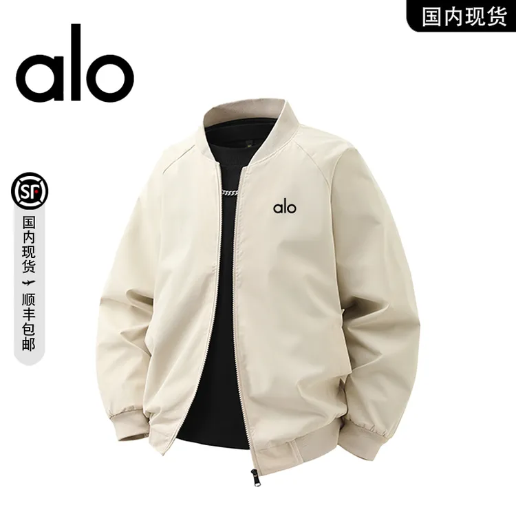 【品牌现货撤柜】alo 春秋季美式飞行员夹克男款潮流休闲夹克外套