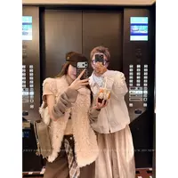  【CHASINGLIGHT】|丹麦旋律|毛马甲外套 秋冬款时尚香风马甲W2861