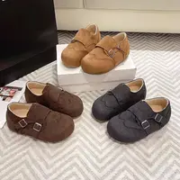 秋冬布洛克皮带扣加绒保暖厚底勃肯棉鞋S892