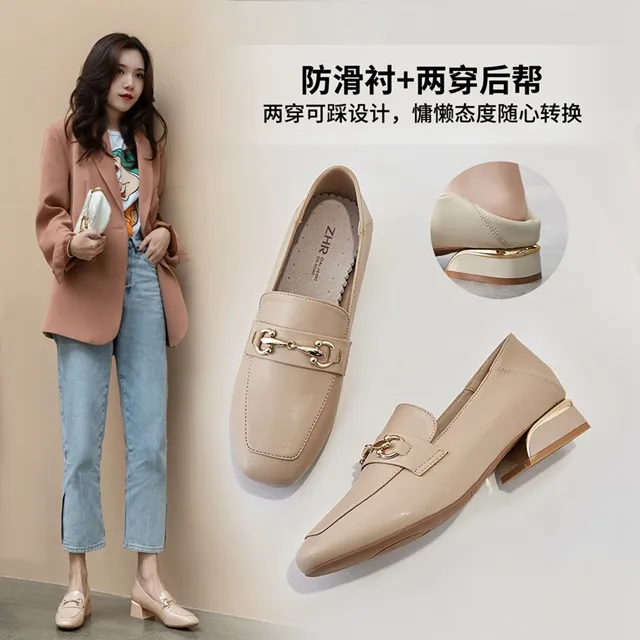ZHR乐福单鞋平底玛丽珍女款女款后妈鞋2025新款爆款洋气爆款新款