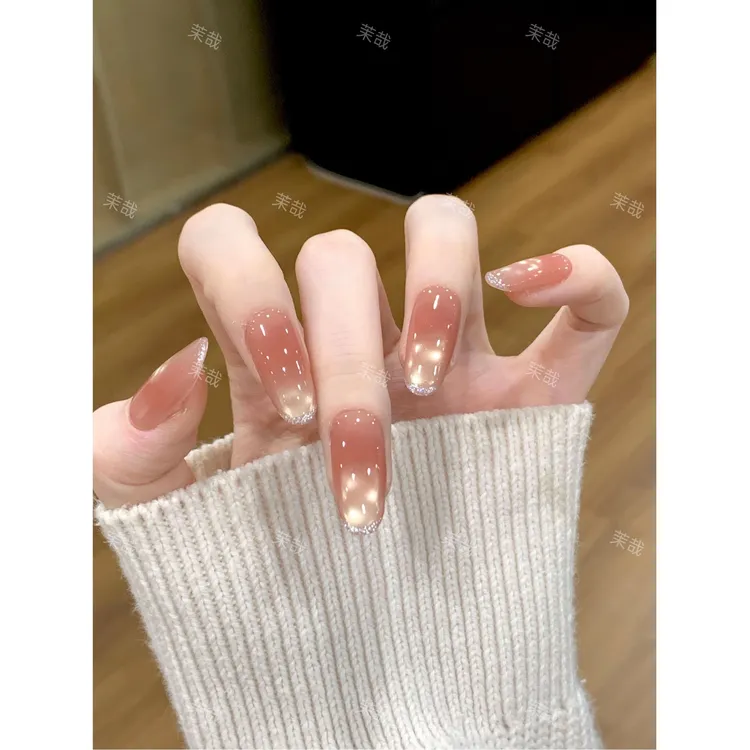 茉哉现货【夕月星辰】纯手工定制美甲拆卸穿戴甲A5298