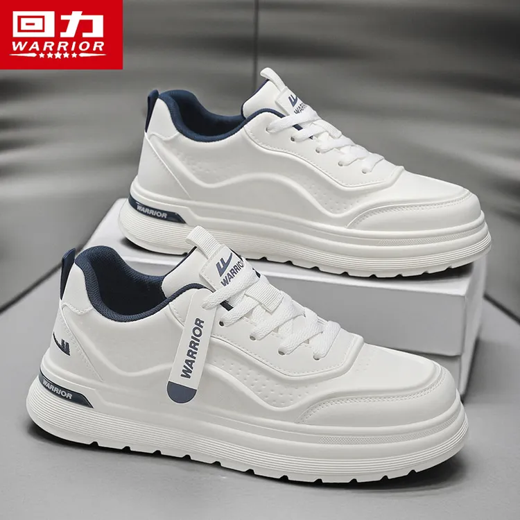 回力男鞋2025冬季新款皮面耐磨防水运动休闲板鞋男士百搭厚底鞋棉
