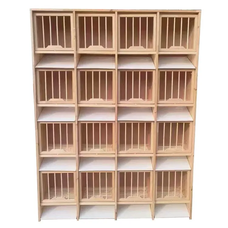 赛鸽信鸽组合巢箱赛鸽子笼子木质鸽具大号实木种鸽信鸽调节鸽笼