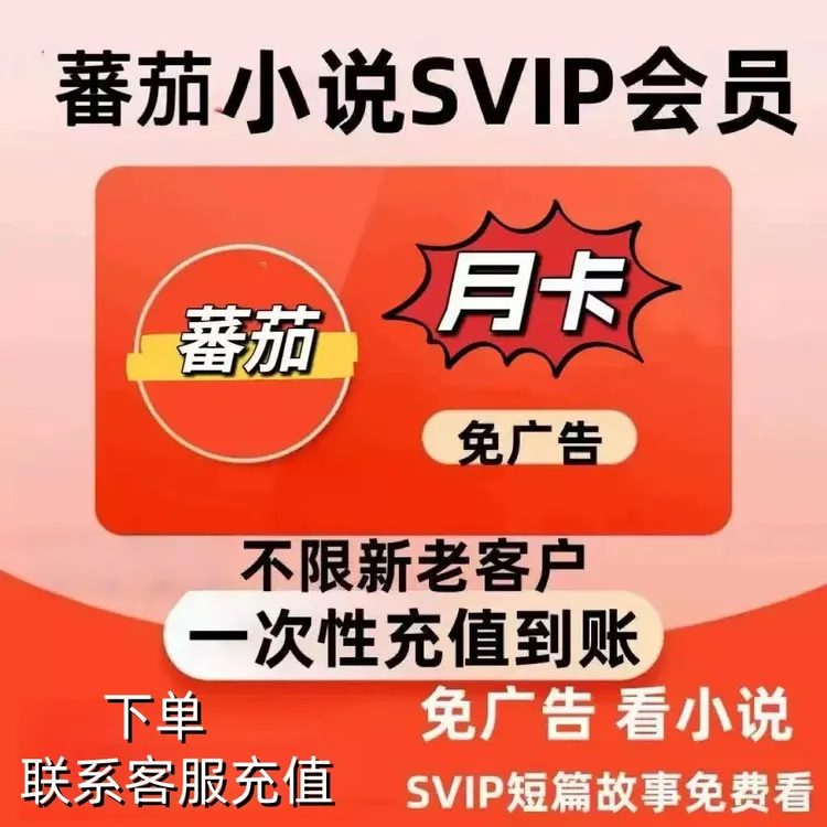 番茄小说svip会员月卡听书短故事番茄免费小说去广告下单联系客服