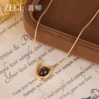 ZEGL 镀K金【守护之光】小众百搭项链独特设计轻奢复古锁骨链颈链