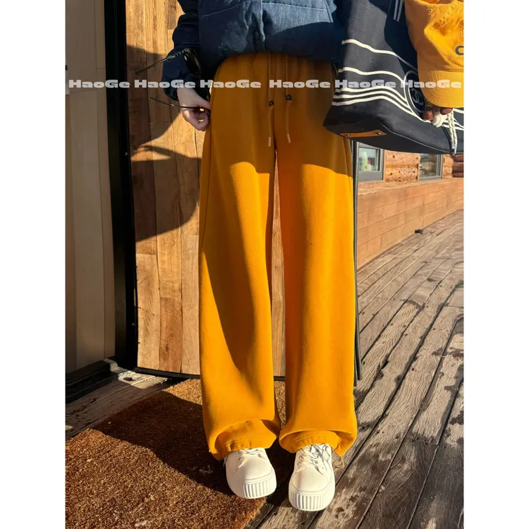 浩哥严选●串珠卫裤HGD5XXK5419A休闲裤预垂感百搭秋冬显瘦日常款