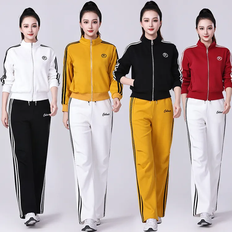 广场舞服装新款套装秋冬杨丽萍跳舞运动服上衣开衫舞蹈衣服两件套