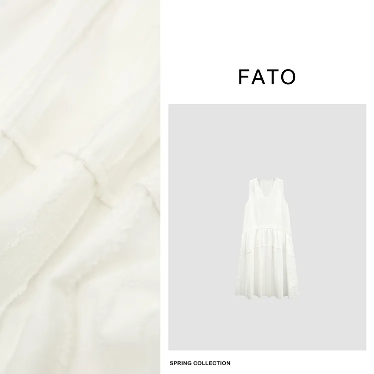 fattonny郑买买【白月光】欧若风买买私服无袖连衣长裙QDD50212Q5