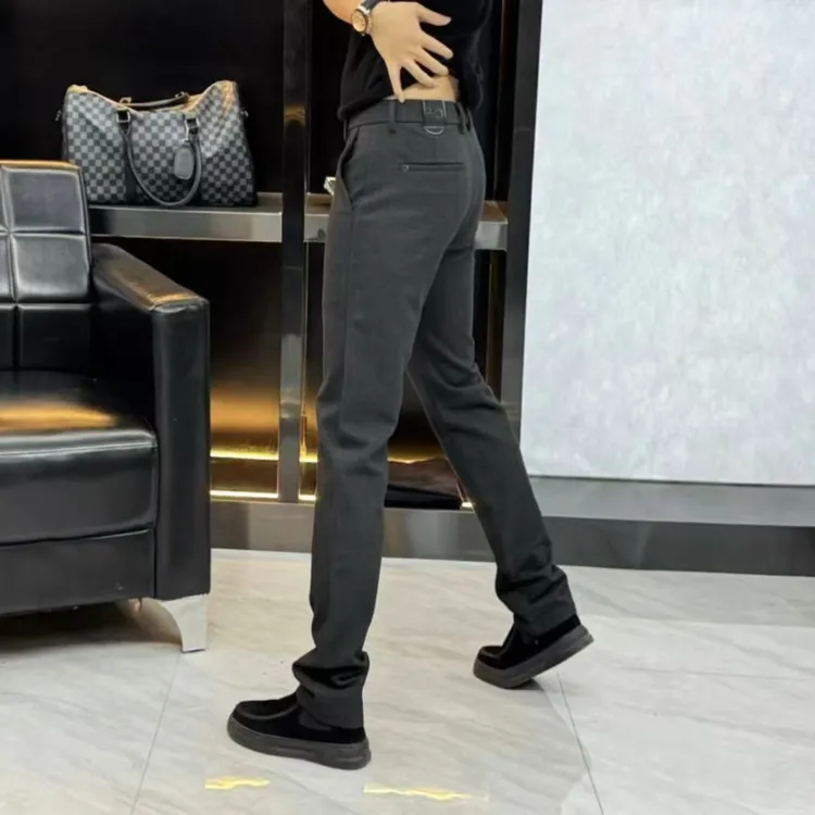 男士高品质百搭商务通勤休闲裤秋冬加厚男士修身-89606