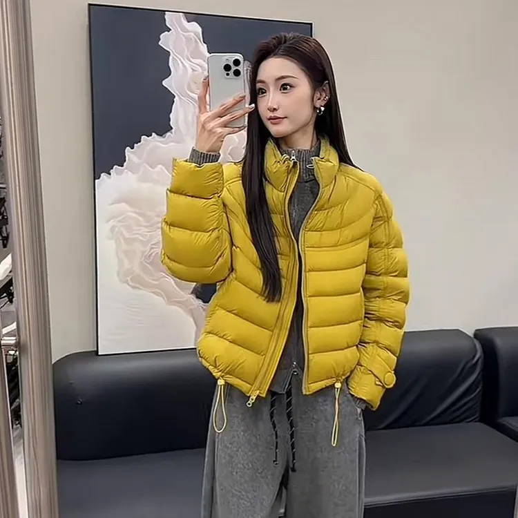 【现货爆款泡芙排骨】2025新款韩版羽绒服女短款宽松立领冬装外套