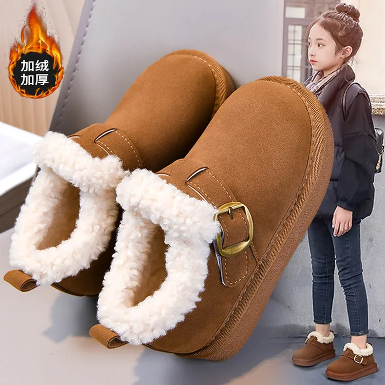 ABC女童棉鞋2025新款冬季加厚保暖儿童勃肯鞋女孩防滑冬鞋中大童