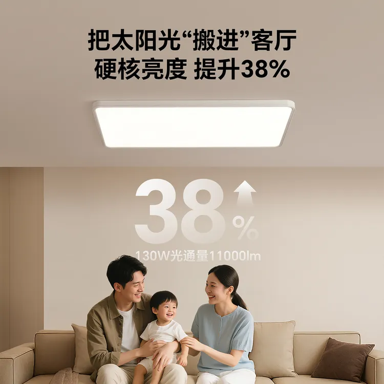 箭牌眼卫士全光谱稀土吸顶灯超薄中科防控近视书房主卧室儿童护眼