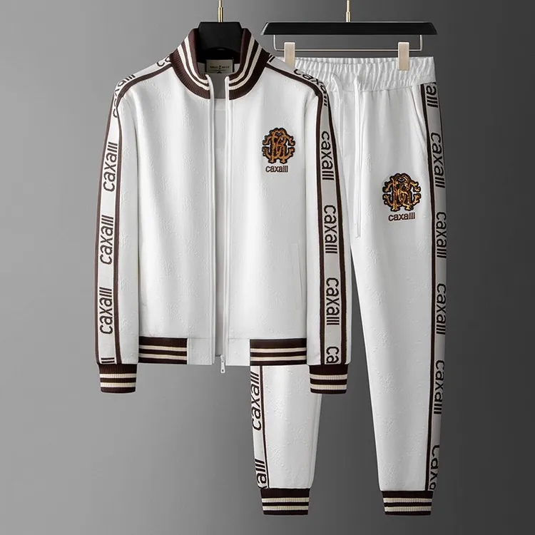 卫衣套装男士欧货刺绣潮牌2025新款秋冬两件套衣服裤子一整套穿搭