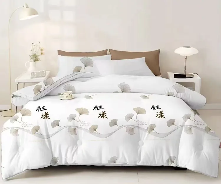 L【送运费险】加厚蚕丝棉被立体冬被秋冬被印花单人双人被子被芯