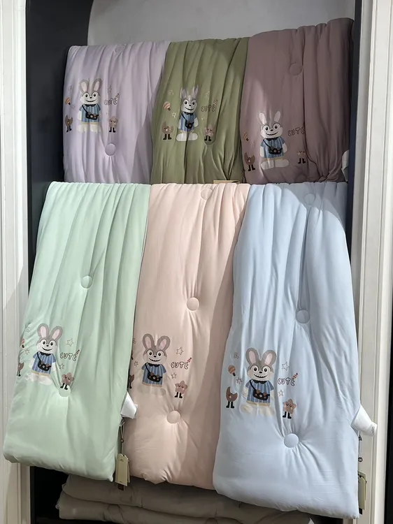 啦兔兔针织春秋被被子棉被印花