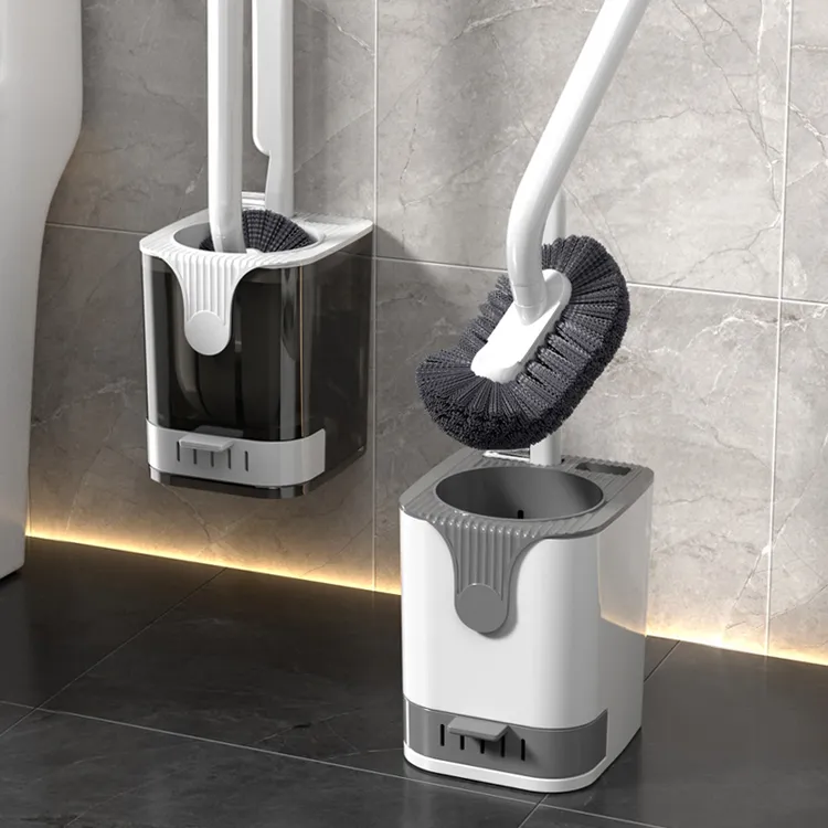 马桶刷无死角2025新款带底座壁挂式洗厕所刷子家用卫生间清洁神器