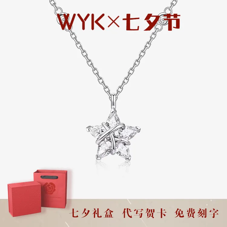 链子925银 幸运星纯银项链星星设计轻奢织女星生日七夕礼物送女友