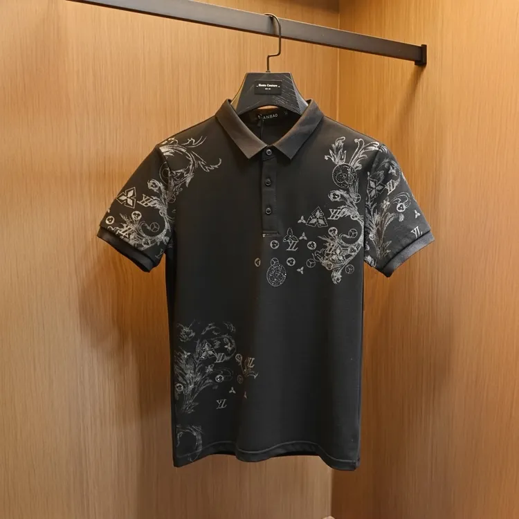 INGESARE潮牌翻领时尚短袖男夏季新款修身休闲高品质大码POLO衫